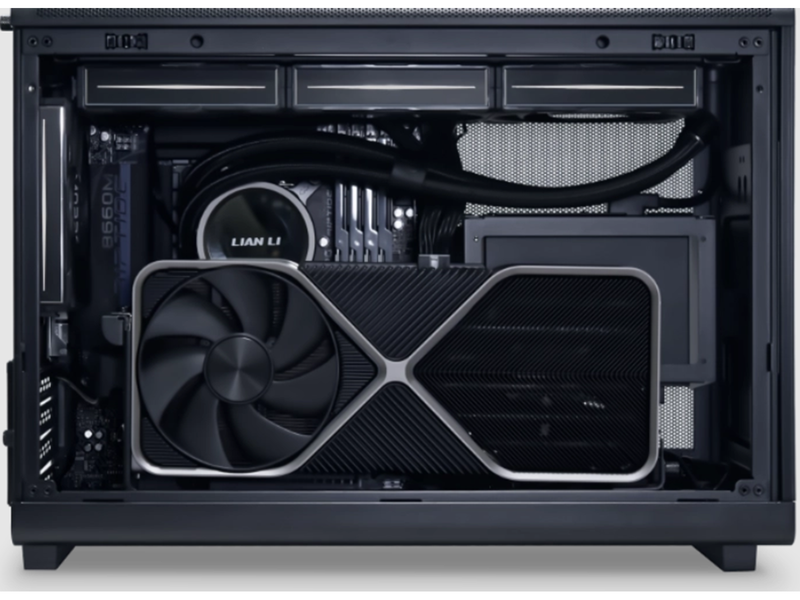 Lian Li A3-1W Vertical GPU kit - Black