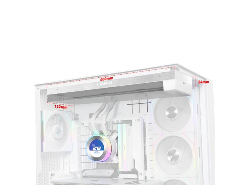 Lian Li Hydroshift II LCD-C 360 fanless White - CPU-Wasserkühlung - Max 28 dBA