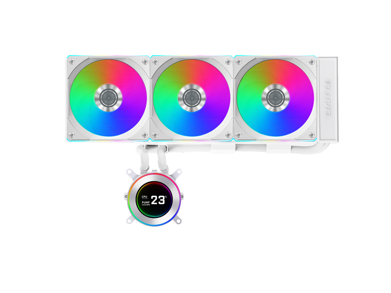Lian Li Hydroshift II LCD-C 360CL White - CPU-Wasserkühlung - Max 28 dBA