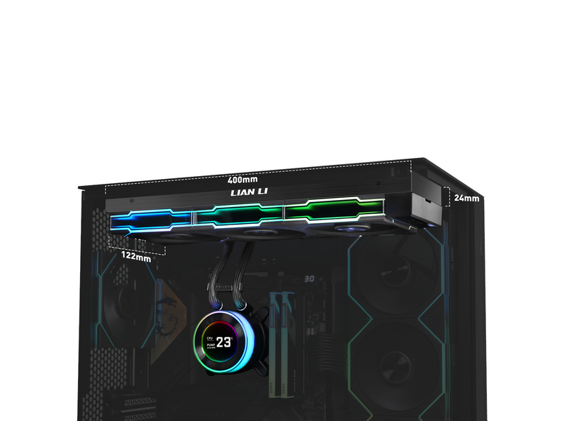 Lian Li Hydroshift II LCD-C 360TL Wireless Black - CPU-Wasserkühlung - Max 28 dBA