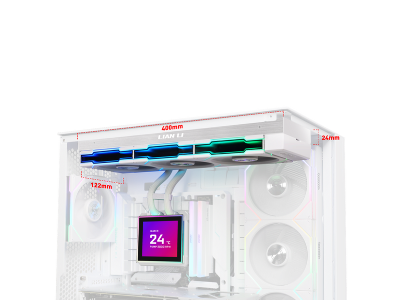 Lian Li Hydroshift II LCD-S 360TL Wireless - CPU-Wasserkühlung - Max 33 dBA