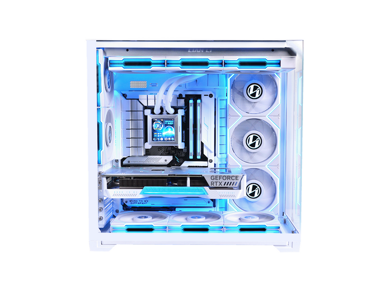 Lian Li O11 Vision Compact White - Gehäuse - Miditower - Weiß