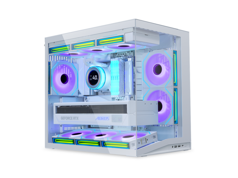 Lian Li O11D Mini V2 White - Gehäuse - Miditower - Weiß