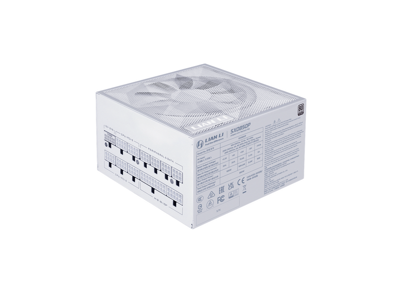 Lian Li SX850P (White) Netzteile - 850 Watt - 120 mm - ATX 3.1 - 80 Plus Platinium