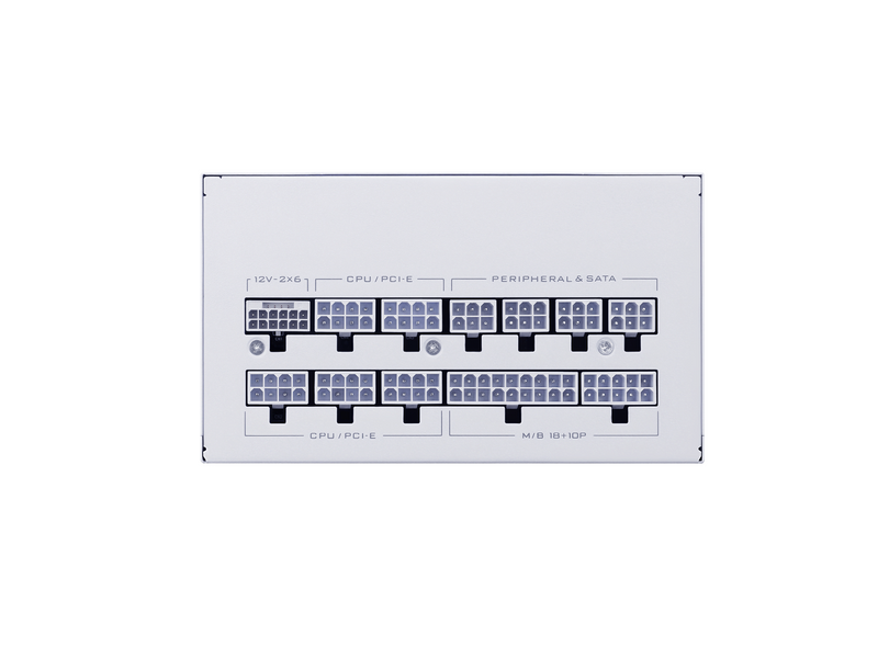 Lian Li SX850P (White) Netzteile - 850 Watt - 120 mm - ATX 3.1 - 80 Plus Platinium