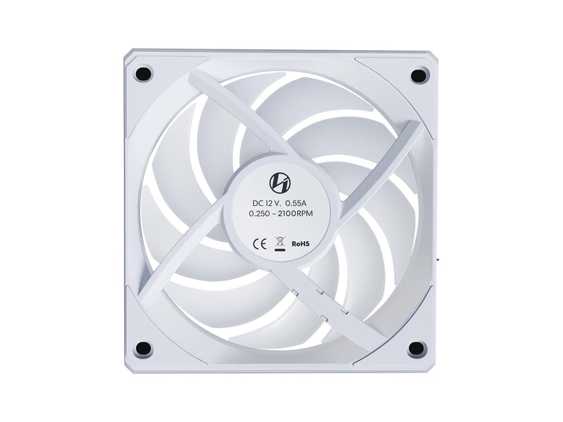 Lian Li UNI FAN CL Wireless Reverse - Gehäuselüfter - 120mm - Weiß mit RGB LED - 31 dBA