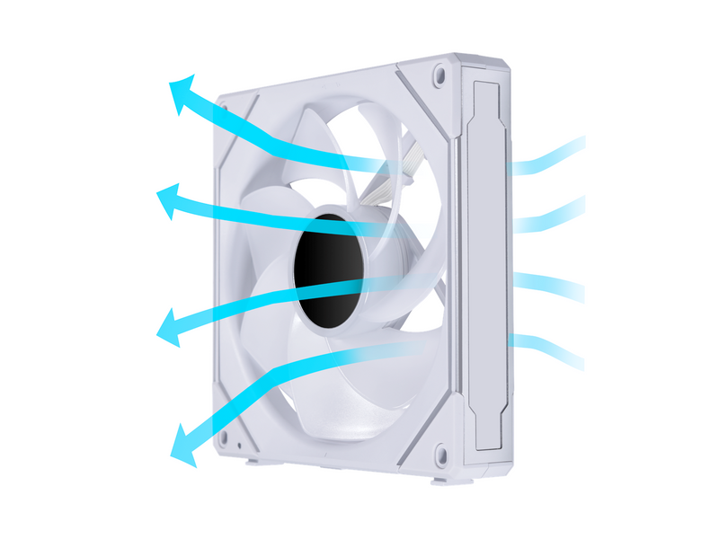 Lian Li UNI FAN SL INF PWM White Reverse - Gehäuselüfter - 140mm - Weiß - 28 dBA