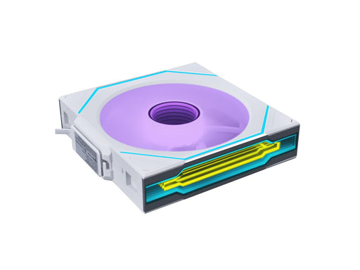 Lian Li UNI FAN SL-INFINITY Wireless - Gehäuselüfter - 140mm - Weiß mit RGB LED - 28 dBA