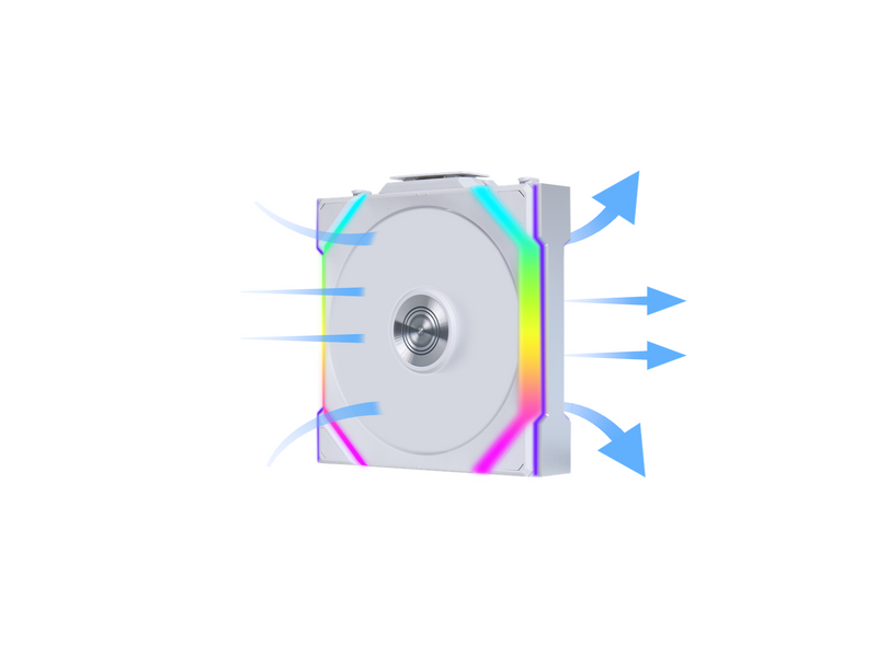 Lian Li UNI FAN SL Wireless (3-pack) - Gehäuselüfter - 120mm - Weiß mit RGB LED - 29 dBA