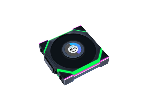Lian Li UNI FAN SL Wireless LCD - Gehäuselüfter - 120mm - Schwarz mit RGB LED - 30 dBA