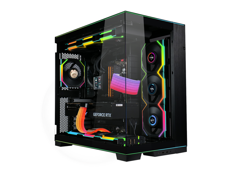 Lian Li UNI FAN SL Wireless LCD Reverse - Gehäuselüfter - 120mm - Schwarz mit RGB LED - 31 dBA