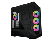 Lian Li V100 Black (4x ARGB fans) - Gehäuse - Miditower - Schwarz