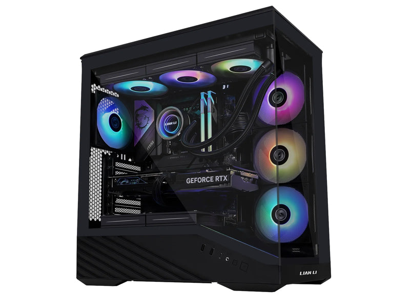 Lian Li V100 Black (4x ARGB fans) - Gehäuse - Miditower - Schwarz