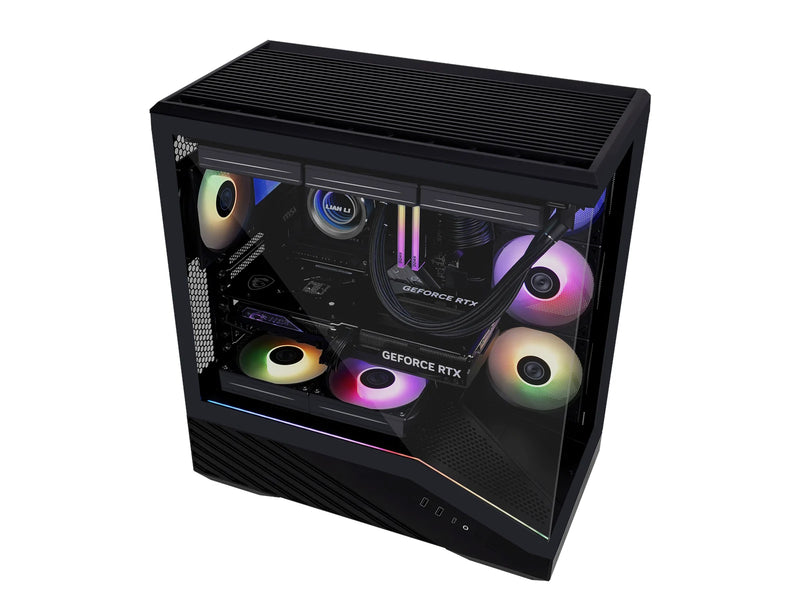Lian Li V100 Black (4x ARGB fans) - Gehäuse - Miditower - Schwarz