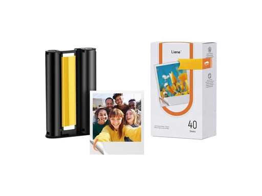 Liene Amber 3x3" Selbstklebendes Fotopapier, 40 Blatt + 1 Nachfüllpack