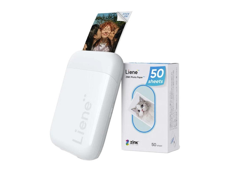 Liene Pearl 2x3" Tragbarer Fotodrucker (Weiß) - Zink