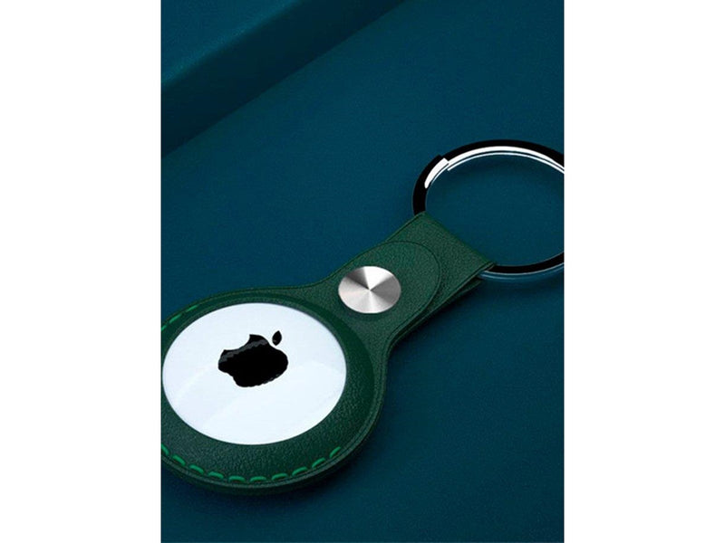 Light Solutions Airtag Key Ring - Leather - Black