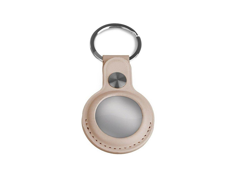 Light Solutions Airtag Key Ring - Leather - Grey