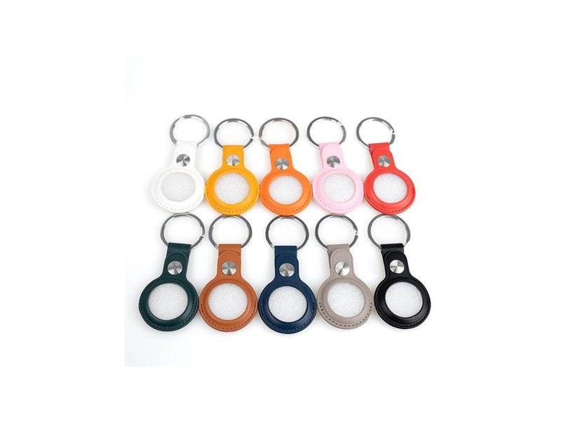 Light Solutions Airtag Key Ring - Leather - Grey