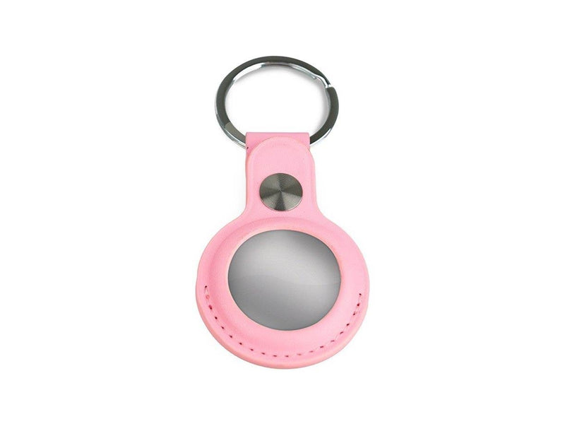 Light Solutions Airtag Key Ring - Leather - Pink