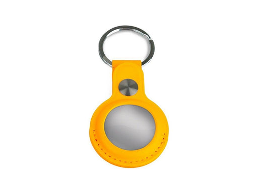 Light Solutions Airtag Key Ring - Leather - Yellow