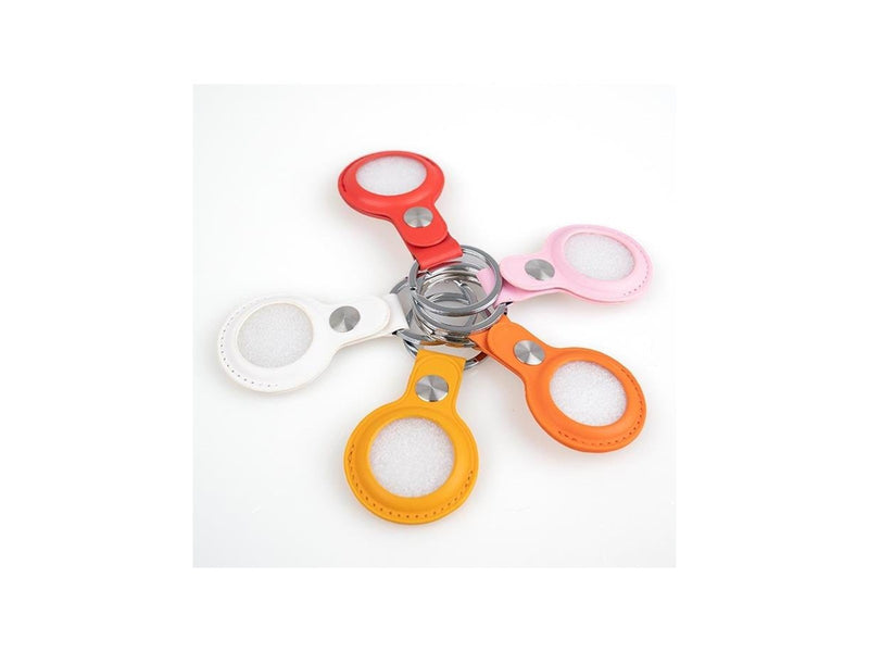 Light Solutions Airtag Key Ring - Leather - Yellow