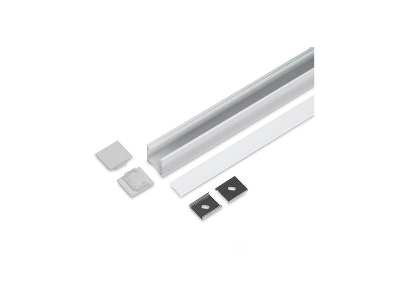 Light Solutions Aluminiumsprofil - Model L - 20mm LED strip - Alu