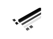 Light Solutions Aluminiumsprofil - Model L (Indbyg) - 20mm LED strip - Sort