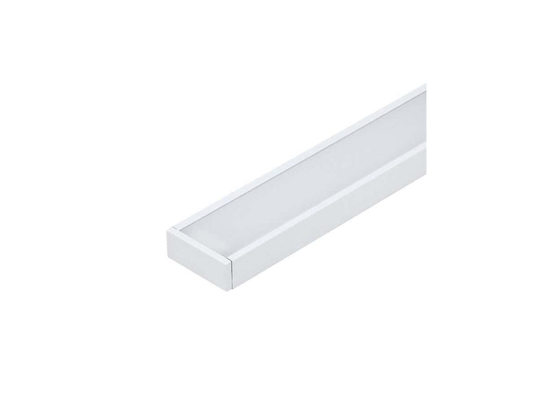 Light Solutions Aluminiumsprofil - Model S til Philips Hue og WiZ - Hvid *DEMO*