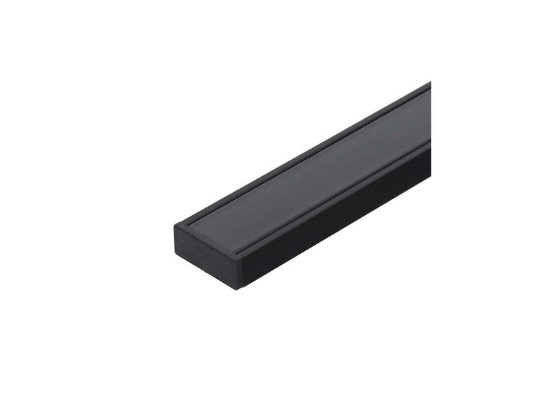 Light Solutions Aluminiumsprofil - Model S til Philips Hue og WiZ - Sort