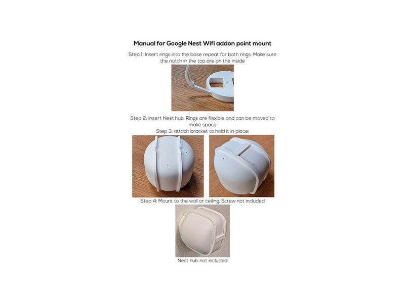 Light Solutions Wall/ceiling mount for Google Nest WiFi