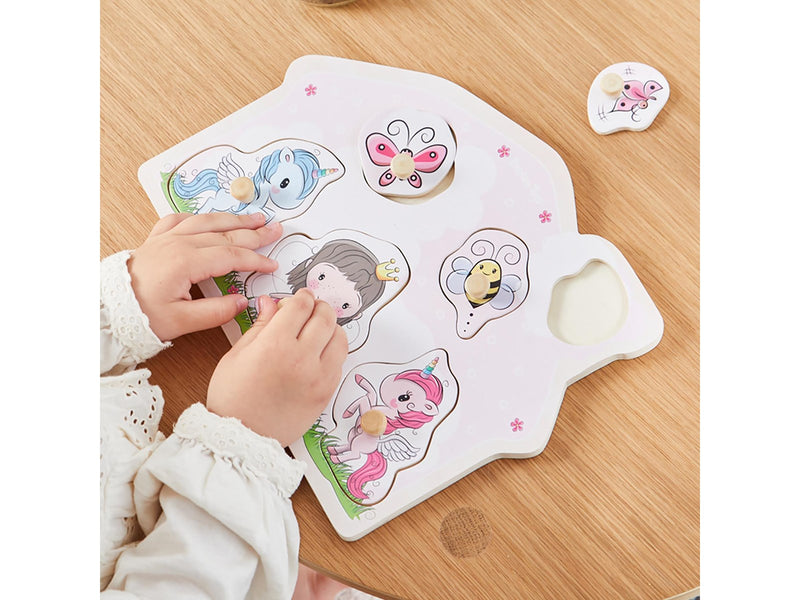 Lillie & Ellie Lillie and Ellie - Wooden Peg Puzzle