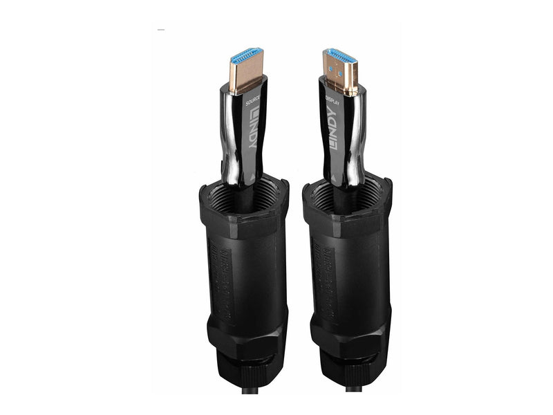 Lindy 100m Armoured Fibre Optic Hybrid HDMI 8K60 Cable