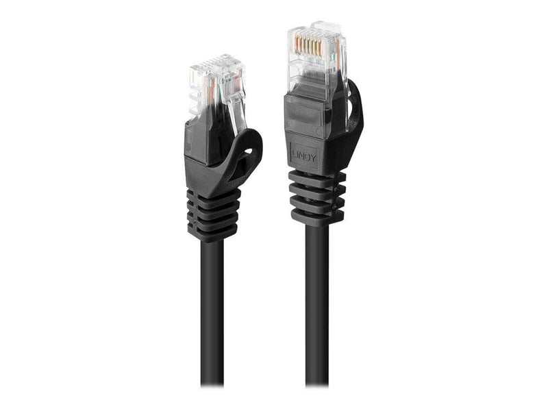 Lindy Basic patch cable - 30 cm - black - Schwarz - 0.3m