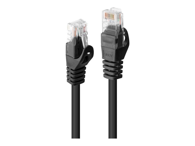 Lindy Basic patch cable - 50 cm - black - Schwarz - 0.5m