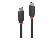 Lindy Black Line - USB-C cable - 24 pin USB-C to 24 pin USB-C - 1 m