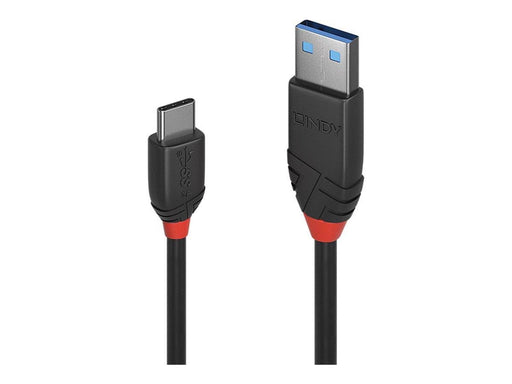 Lindy Black Line - USB-C cable - 24 pin USB-C to USB Type A - 50 cm