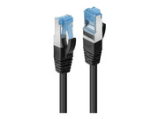 Lindy Cat.6A S/FTP TPE Network Cable - 0.3m - Schwarz - 0.3m