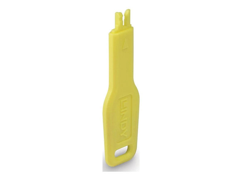 Lindy LAN port blocker key - yellow