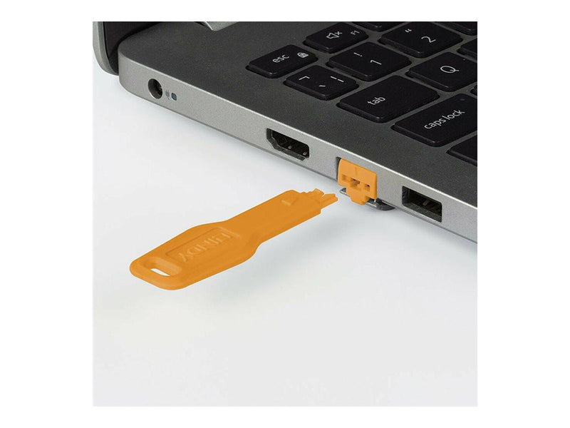 Lindy LAN port blocker - orange (pack of 20)