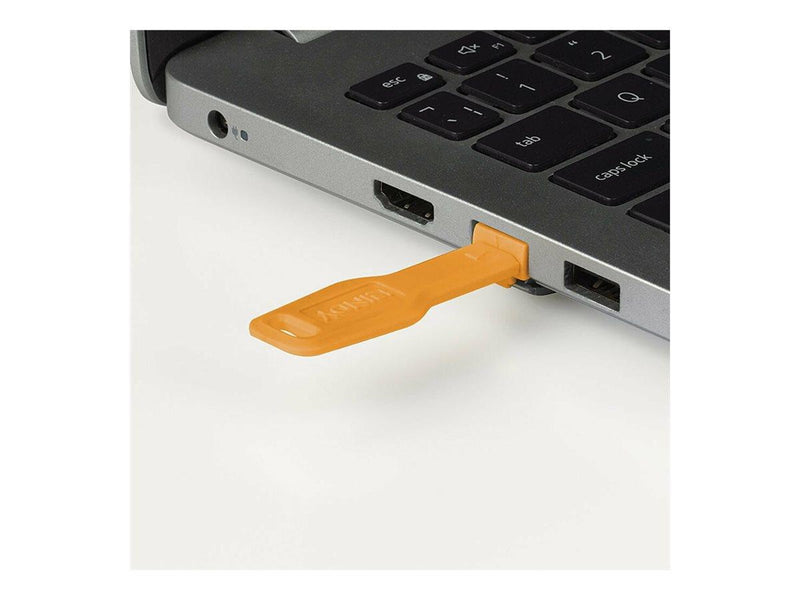 Lindy LAN port blocker - orange (pack of 20)