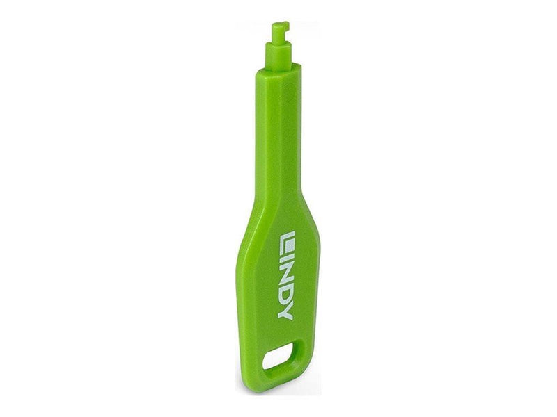 Lindy SFP port blocker key - green