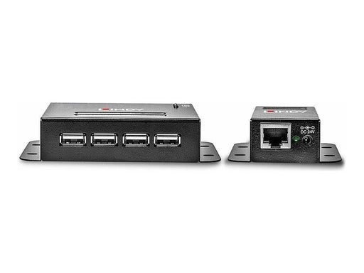 Lindy USB 2.0 4 Port CAT.5/6 Extender With Power Over CAT.5/6