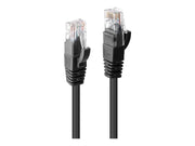 Lindy patch cable - 1 m - black - Schwarz - 1m