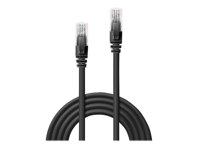 Lindy patch cable - 1 m - black - Schwarz - 1m