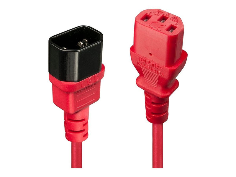 Lindy - power extension cable - power IEC 60320 C13 to IEC 60320 C14 - 1 m