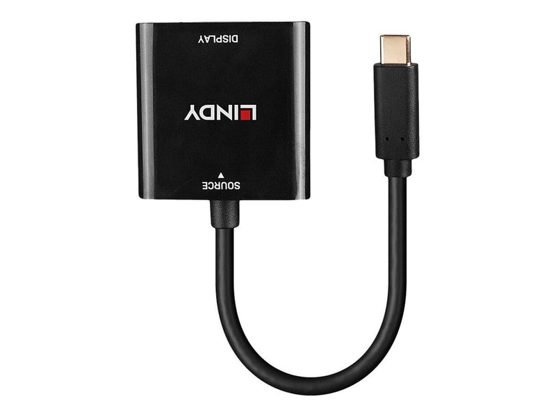 Lindy - video adapter - 24 pin USB-C to DisplayPort - 21 cm