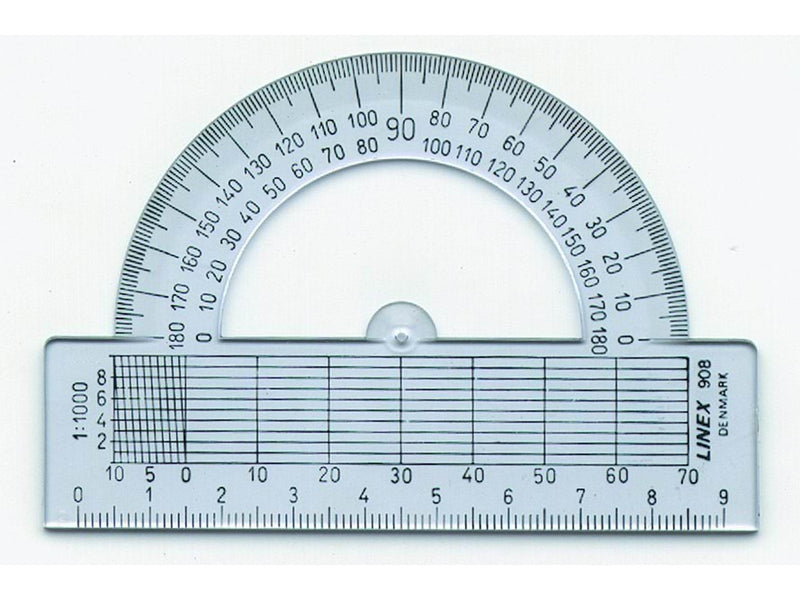 Linex  908 180 Degree Protractor