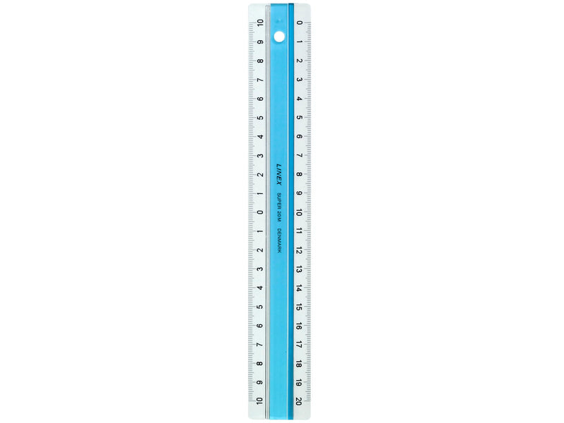 Linex  Super Ruler 20 cm Acrylic Light Blue