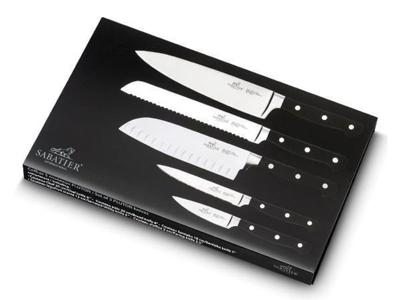 Lion Sabatier Pluton knife set steel/black